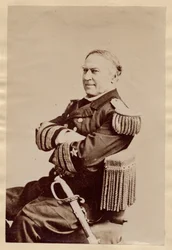 David Glasgow Farragut (1801-70), Oficial Naval de EE.UU., Oficial de Bandera durante la Guerra Civil, luego Almirante